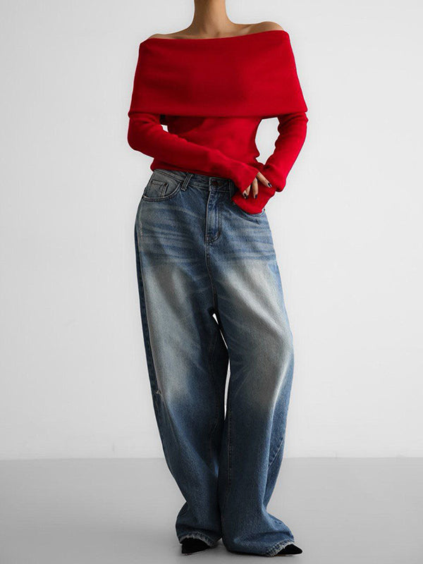 Vera Lévoire Off-Shoulder Knit