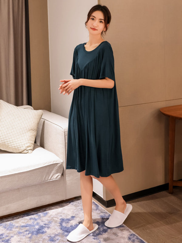 Vale Aurelia Pleated Lounge Dress