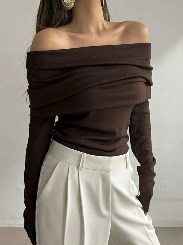 Vera Lévoire Off-Shoulder Knit