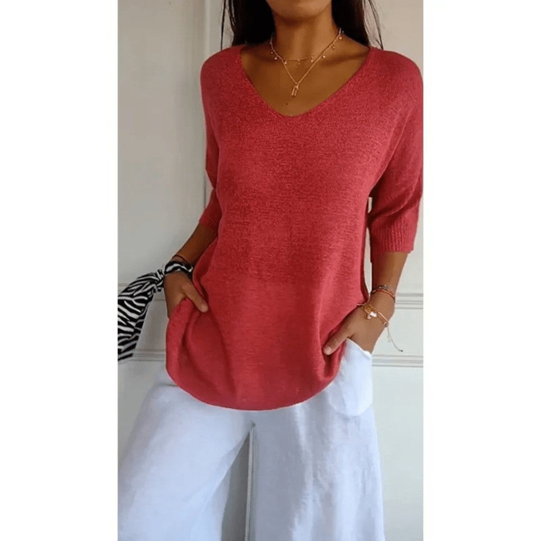 Vale Loraine V-Neck Blouse