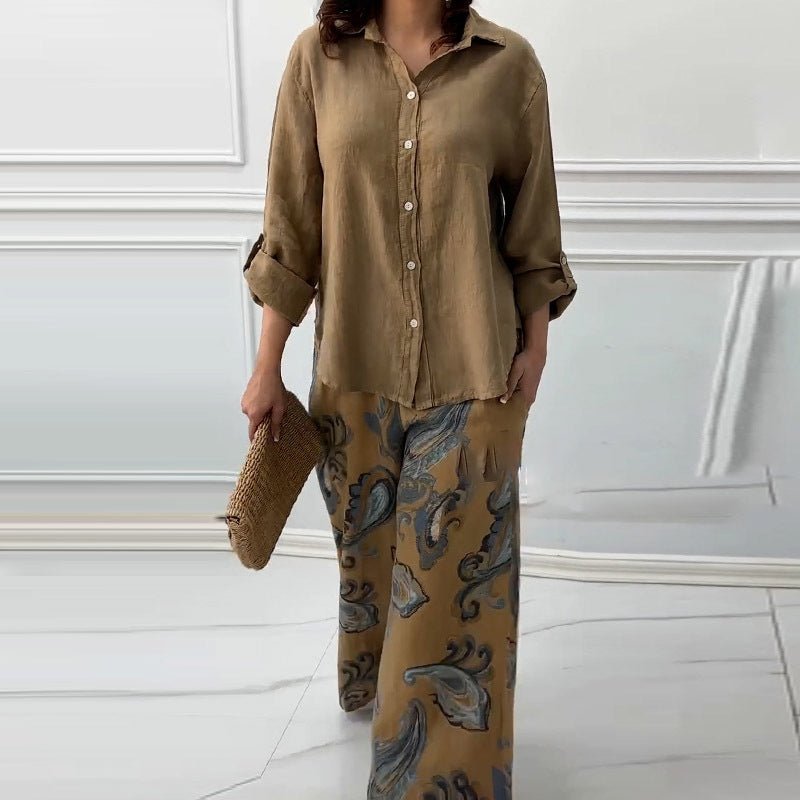 Sunday Flow – Two - Piece Loungewear Set - E - moda