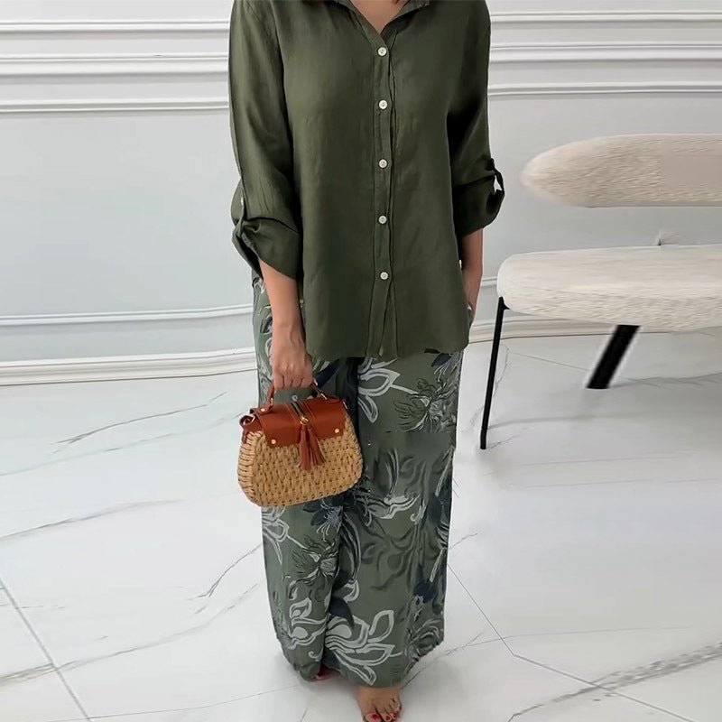 Sunday Flow – Two - Piece Loungewear Set - E - moda