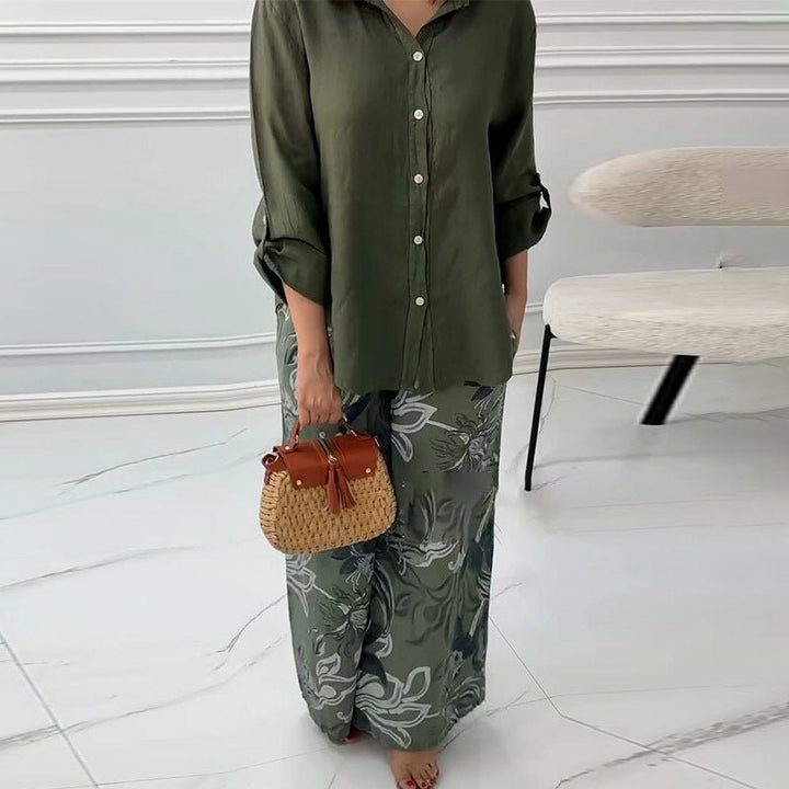 Sunday Flow – Two - Piece Loungewear Set - E - moda