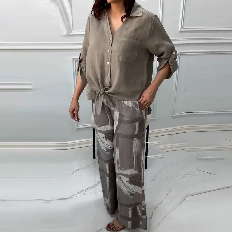 Sunday Flow – Two - Piece Loungewear Set - E - moda